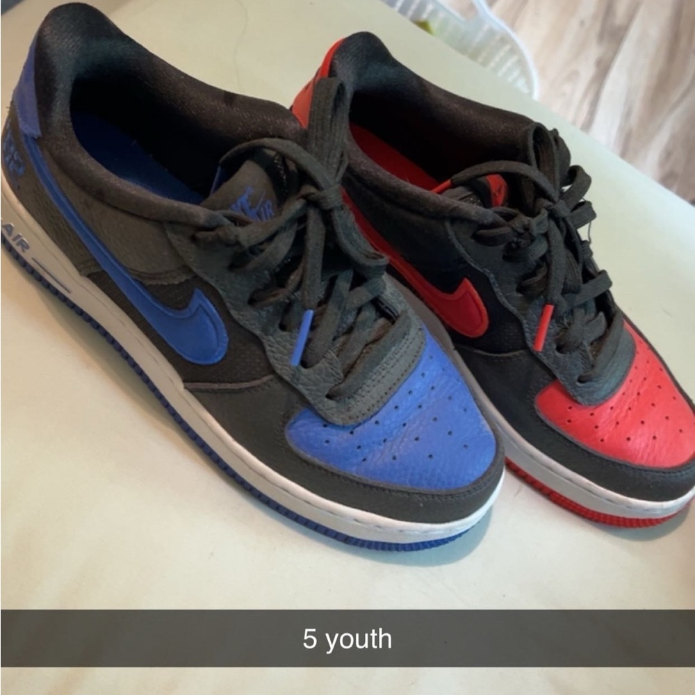 5Y airforce 1 blue and red